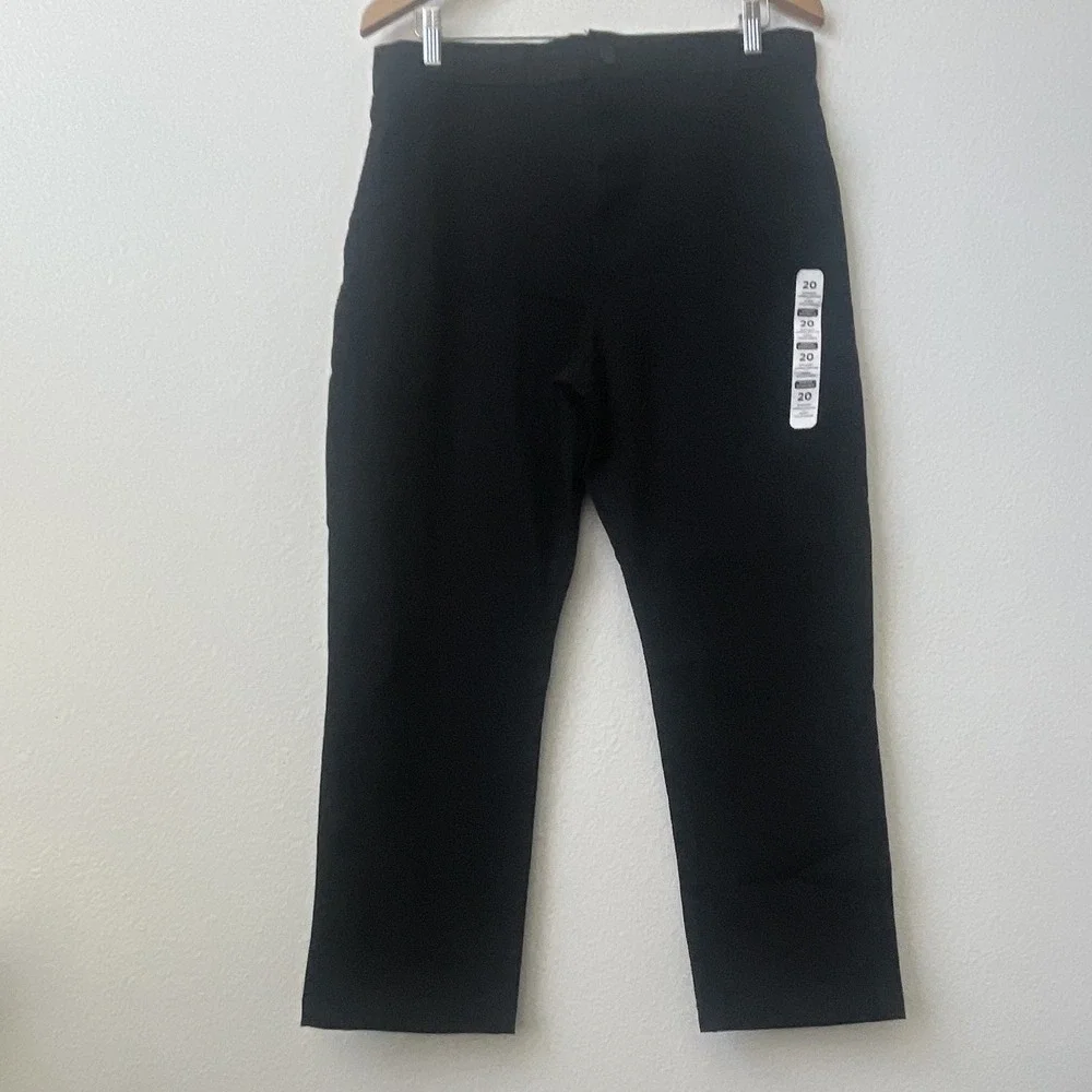 The Children's Place Boys Black Twill Dress Pants Cotton Regular Fit Pockets